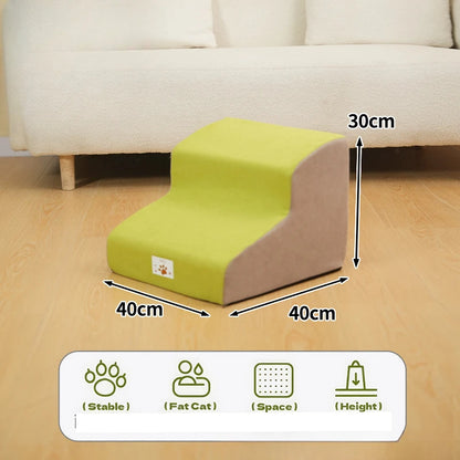 Memory Foam Dog Ramp & Stairs | Removable & Washable Pet Step Stair