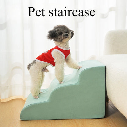 Memory Foam Dog Ramp & Stairs | Removable & Washable Pet Step Stair